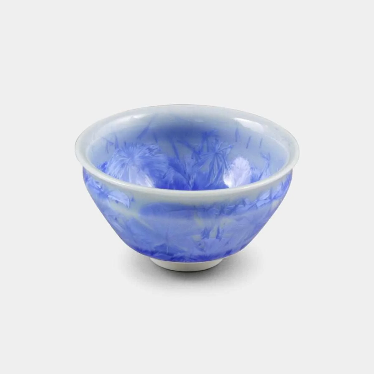 【ぐい吞】花結晶 (青) | 京焼-清水焼 | 陶葊