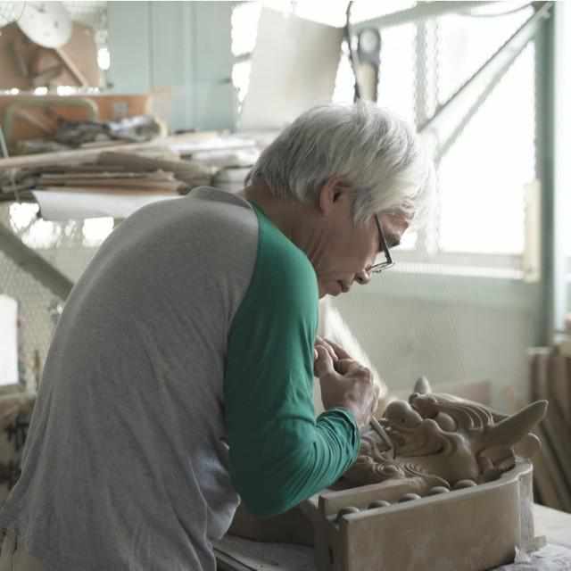 【鬼瓦インテリア】室内に飾る三面鬼瓦:萩原尚 | 三州鬼瓦 | 鬼瓦家守(新東) - Image 5