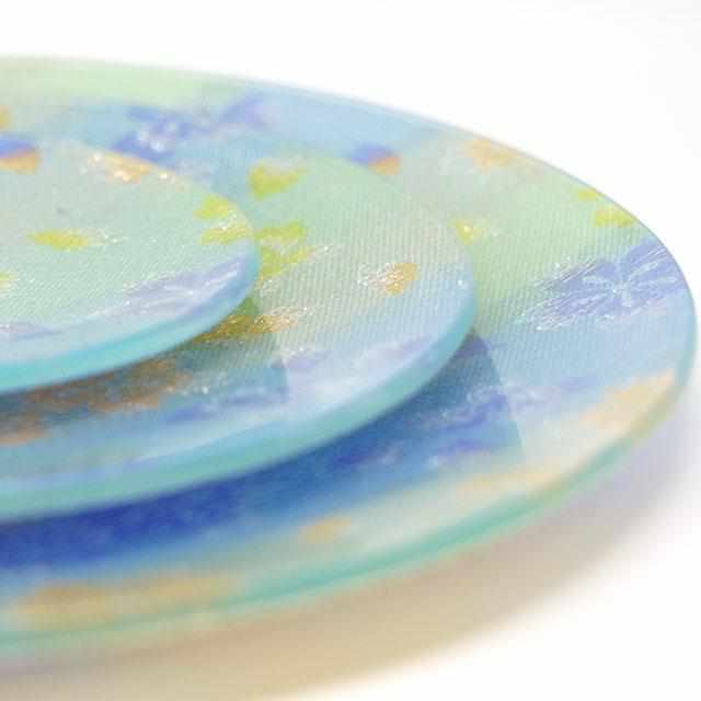 【お皿】 ORI-ZARA (桜) ブルー 5点セット|西陣織 - Image 10
