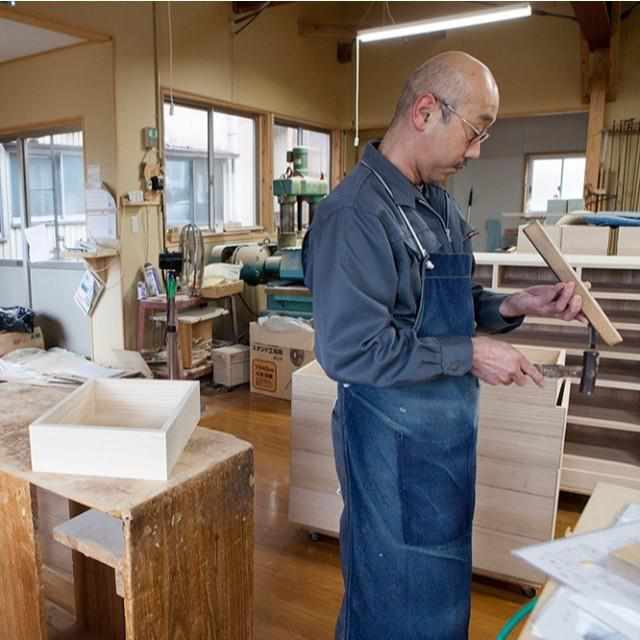 【加茂桐箪笥】想ひ凾 (野本桐凾製作所) 桐の飾り棚 (木地 クリア) (大型配送料2,500円) - Image 17