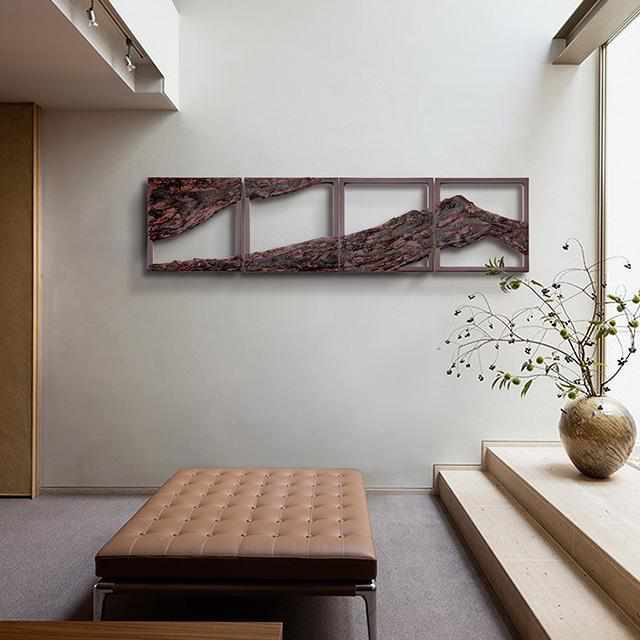 【輪島塗】楽 KOKEMUSU 漆スクリーン 山脈 A - Image 3