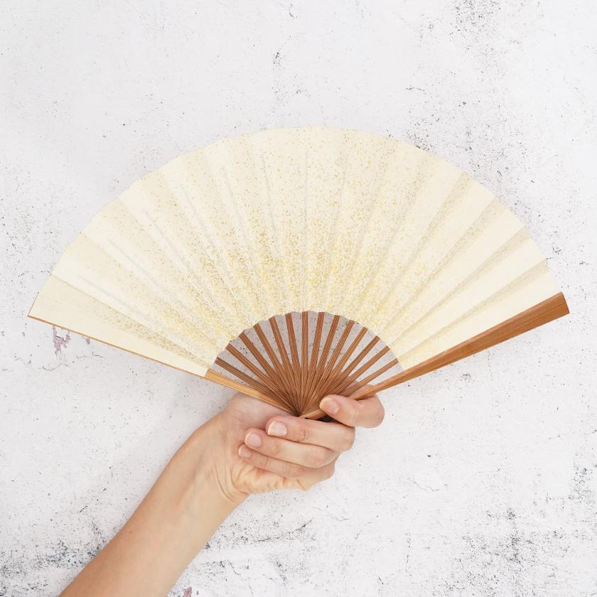 【扇子】女持 箔 桃 本煤竹 | 江戸扇子|雲錦堂 深津扇子店 - Image 4