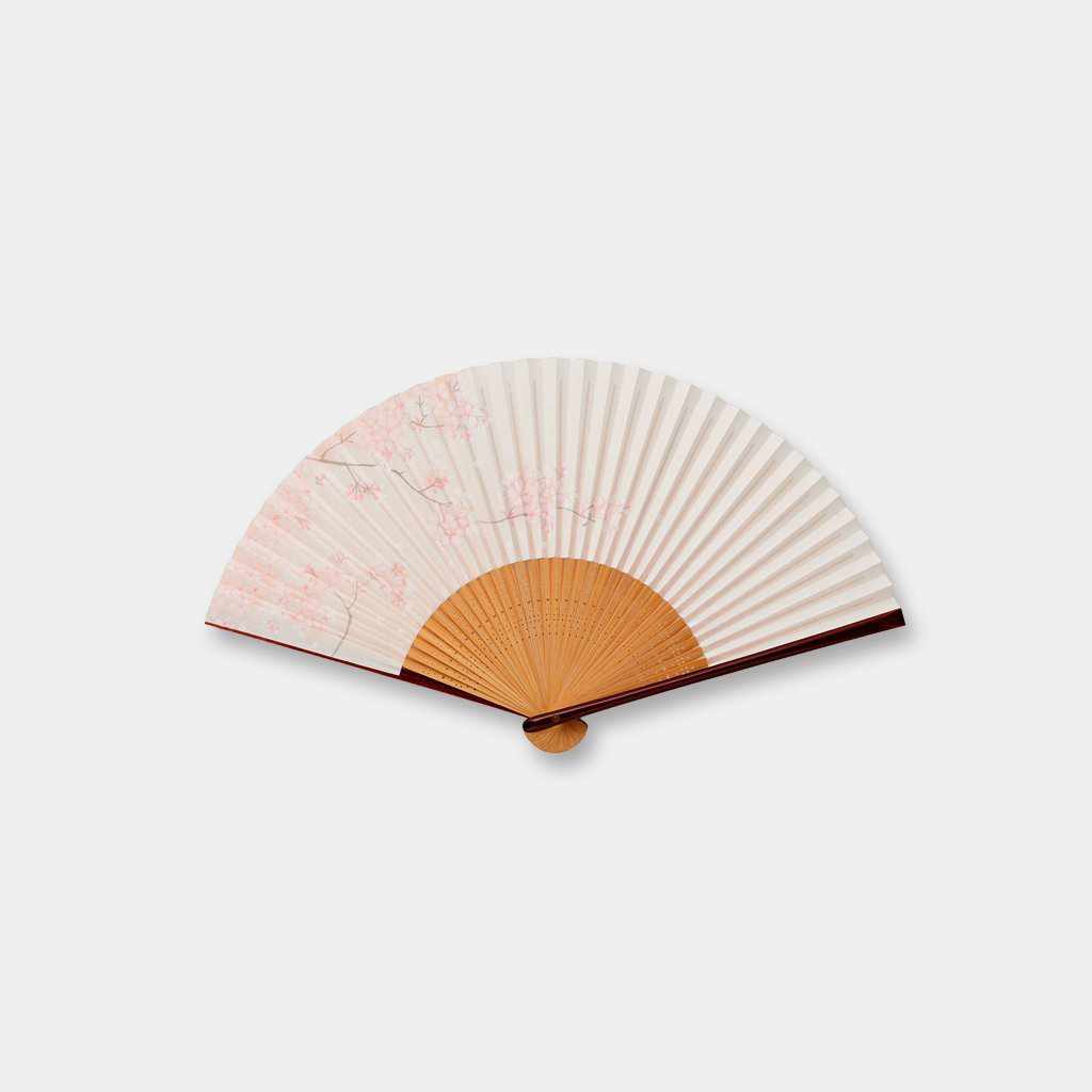 【扇子】女物 紙扇 春の桜 | 京扇子 | 大西常商店