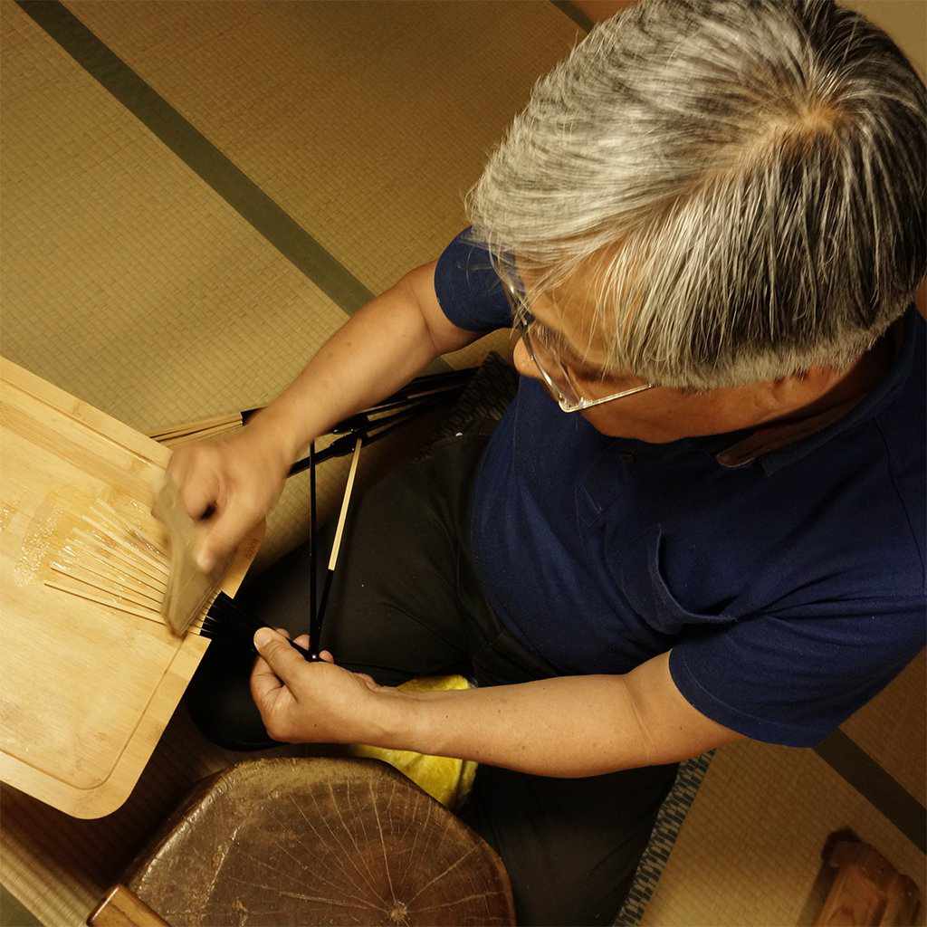 【扇子】男物 紙扇 竹雀 | 京扇子 | 大西常商店 - Image 11