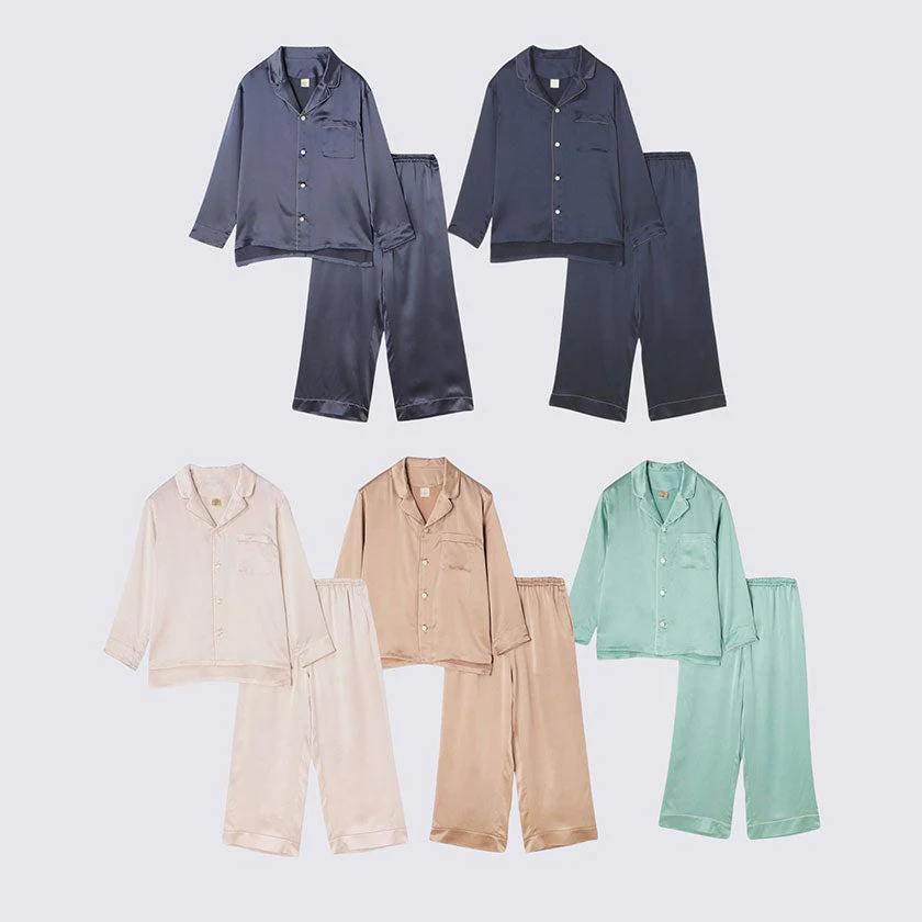 【パジャマ】シルク ピンクベージュ セットアップ | Foo Tokyo - Image 7