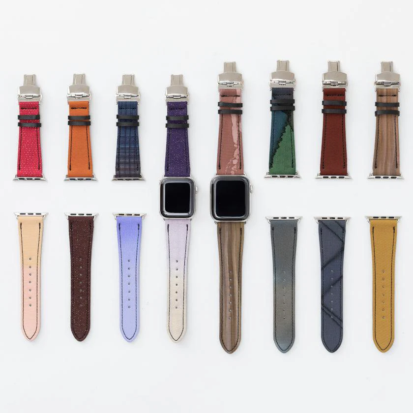 【アップルウォッチバンド】Chameleon Band for Apple Watch45(44,42)mm (下部 6時側) 革U | 京友禅 - Image 2