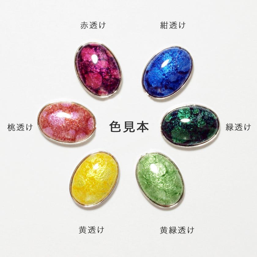 【ピアス】丸 8mm 透 (Suke) 全6色 | 無線銀貼七宝 - Image 4