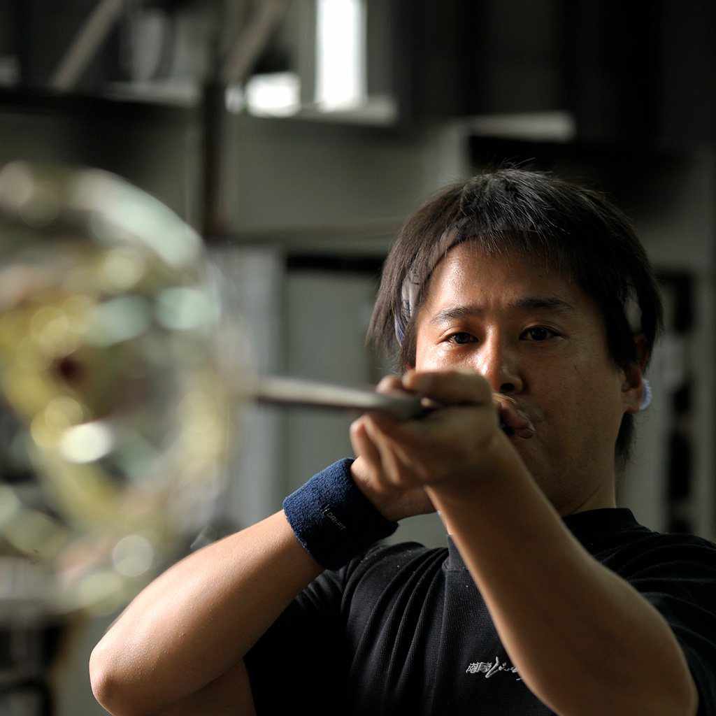 【お猪口】二重被せ (金赤-瑠璃) おちょこ | 薩摩切子 | satuma - Image 11