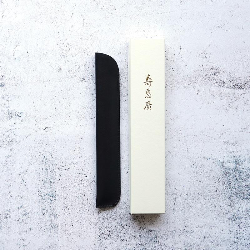 【扇子袋】牛皮 黒 7.5寸 | 京扇子 | 米原康人・専用 - Image 3