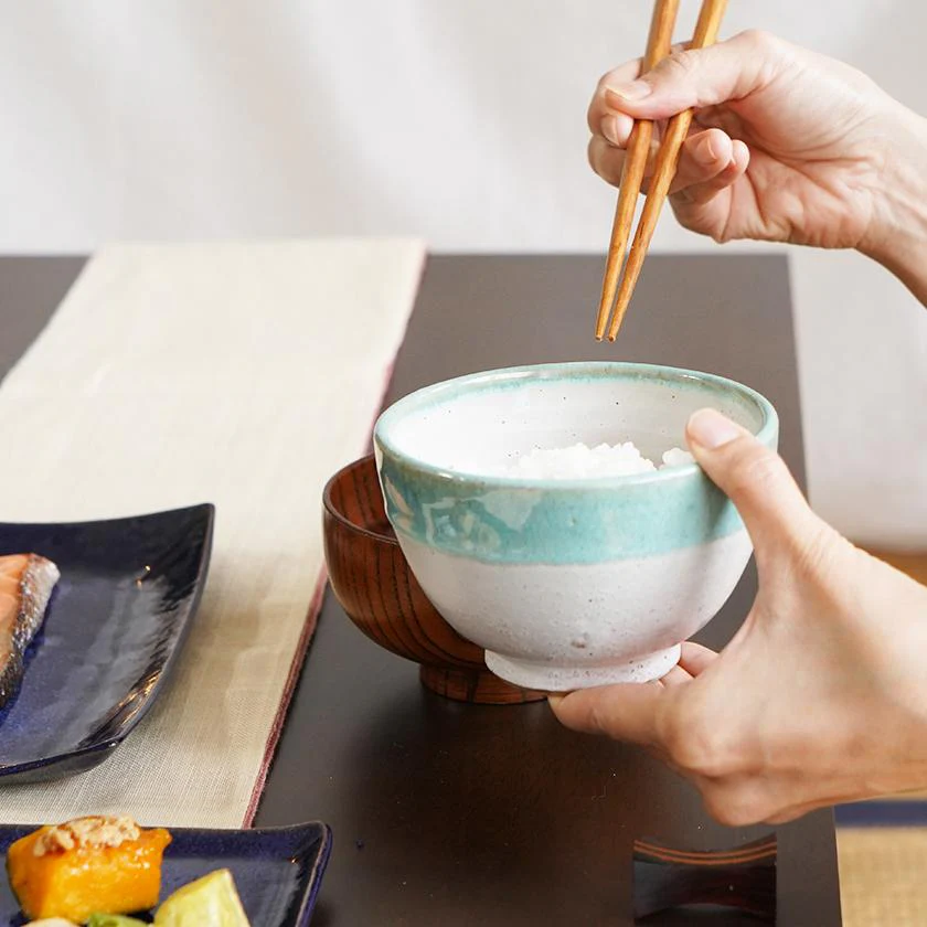 【大谷焼】梅里窯 令和茶碗 白唐津 - Image 5