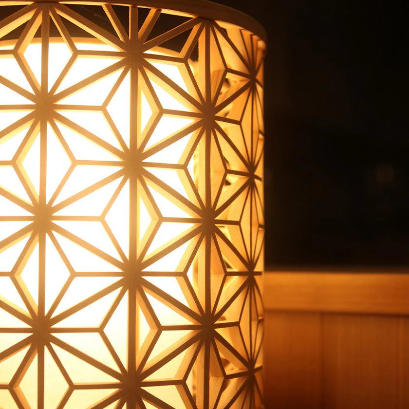 【スタンドライト・照明】KUMIKO Stand Light 02 麻の葉 | 京指物 | 村山木工 (大型配送料2,500円) - Image 3